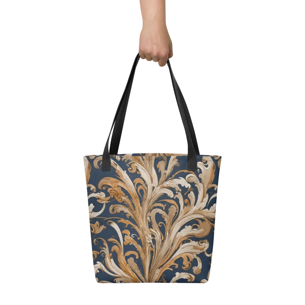 Gilded Flourish on Tote Bag — Front