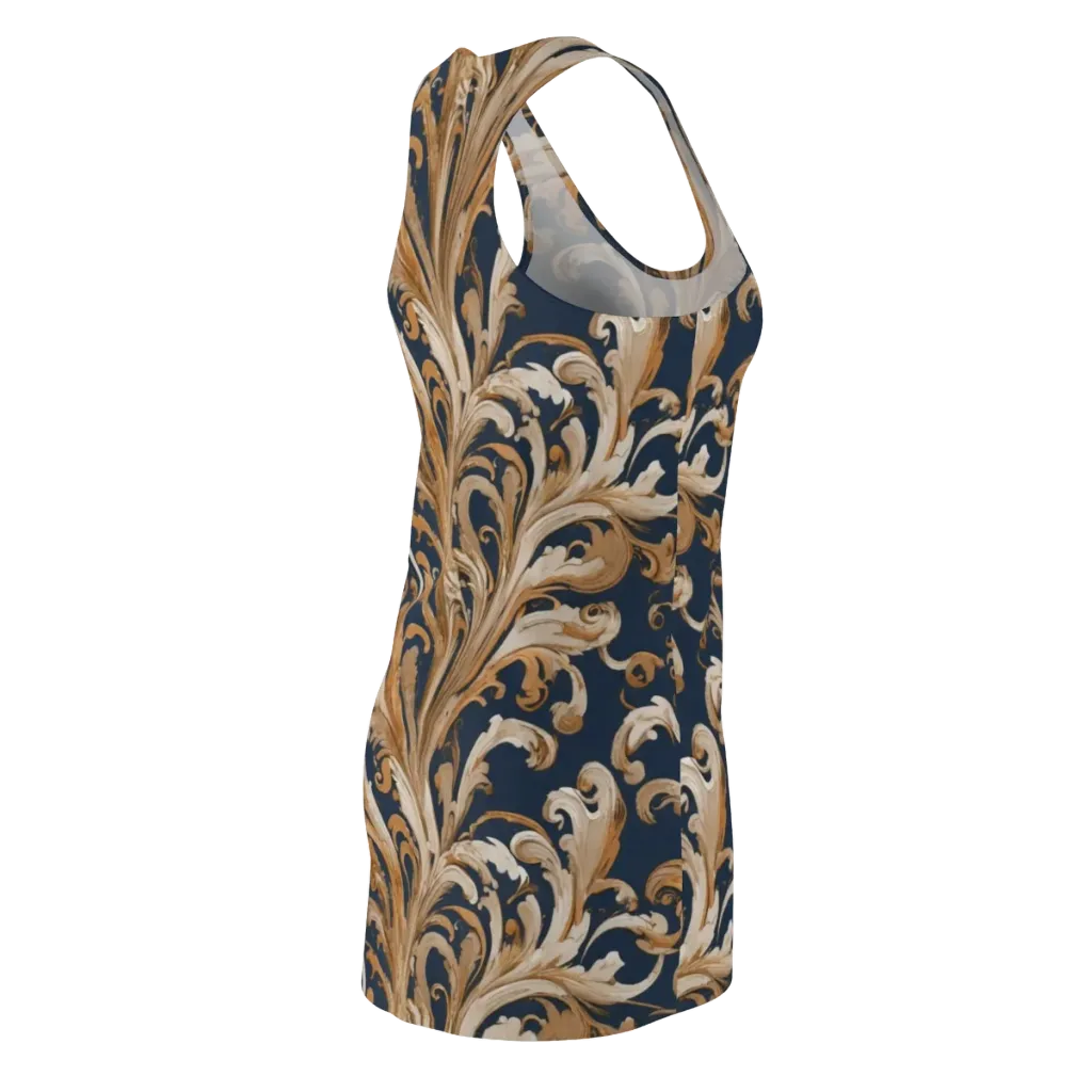 Gilded Flourish on Racerback Dress — Back Side