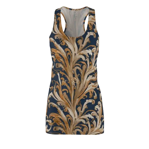 Gilded Flourish on a Racerback Dress
