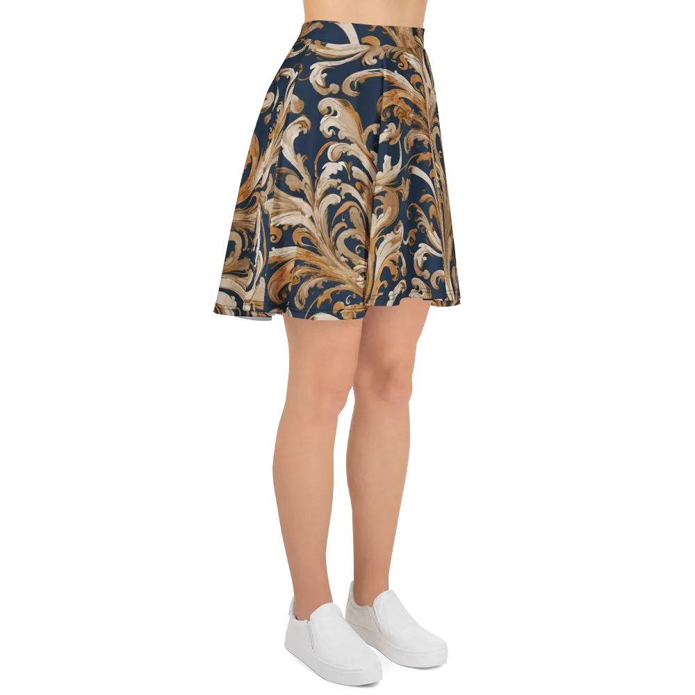 Gilded Flourish on Skater Skirt — Right