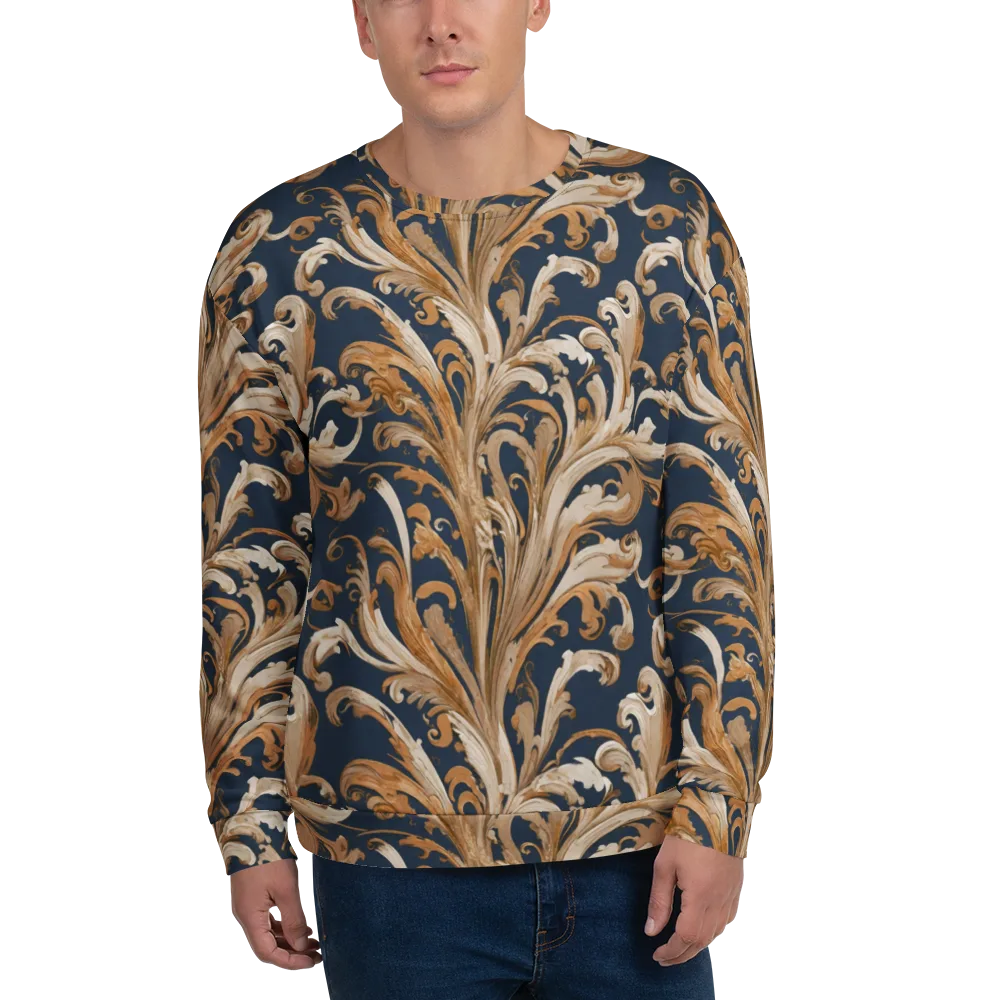 Gilded Flourish on Sweatshirt — Front