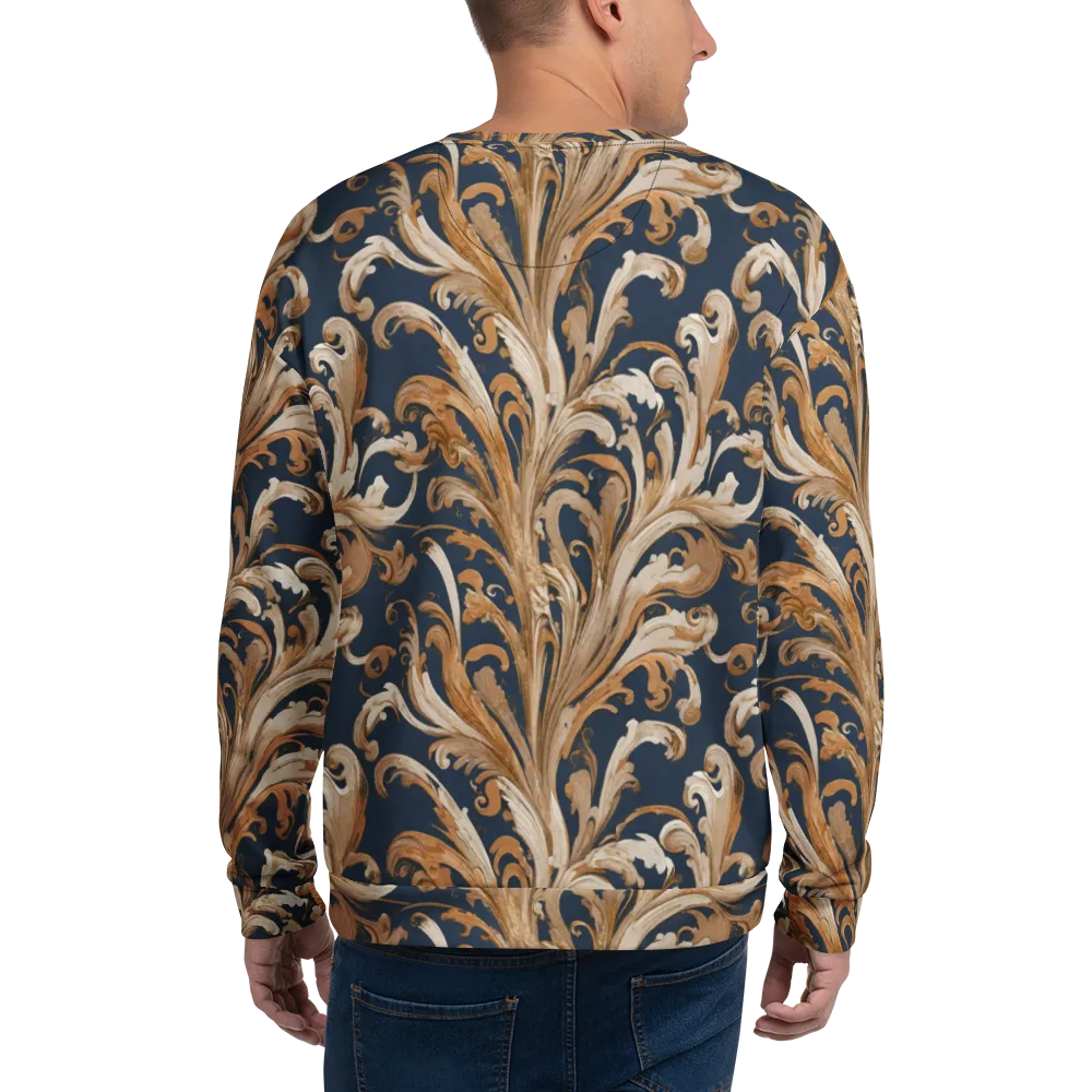 Gilded Flourish on Sweatshirt — Back