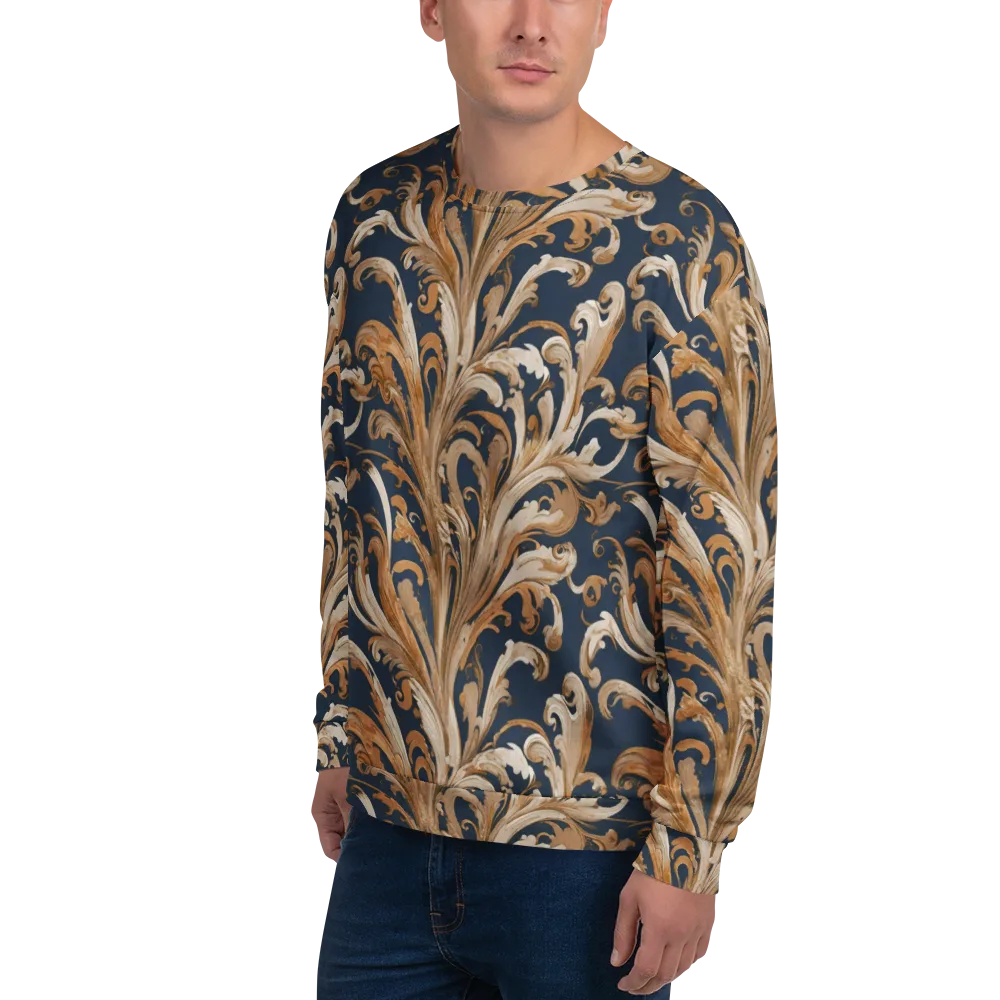 Gilded Flourish on Sweatshirt — Left Front