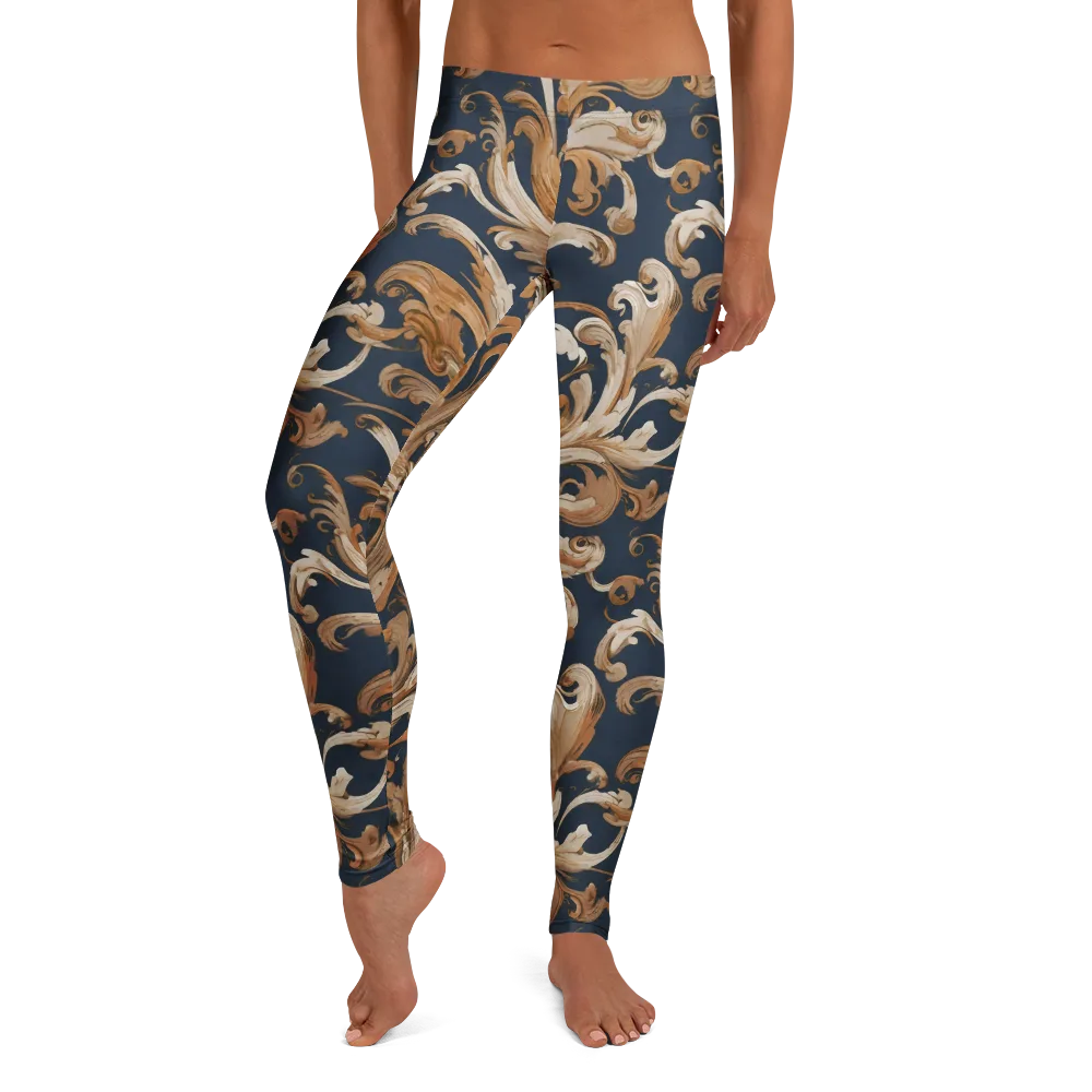 Gilded Flourish on Leggings — Front
