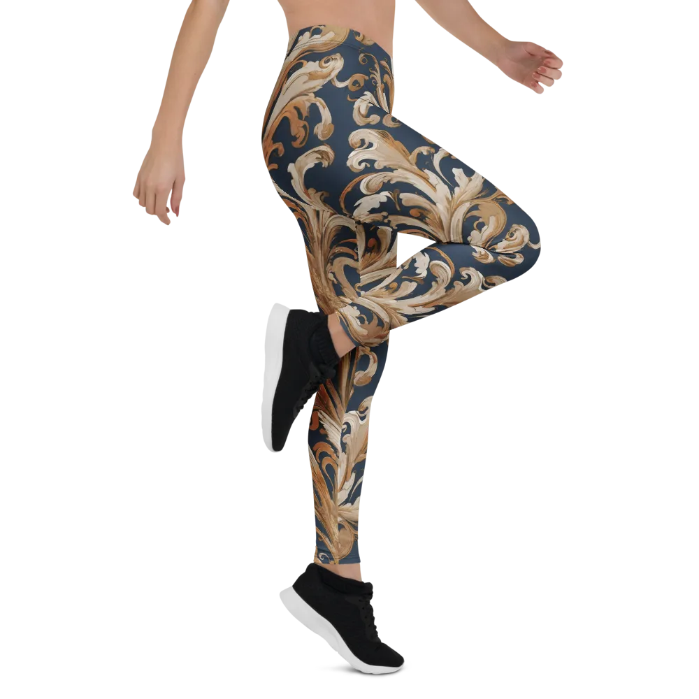 Gilded Flourish on Leggings — Right