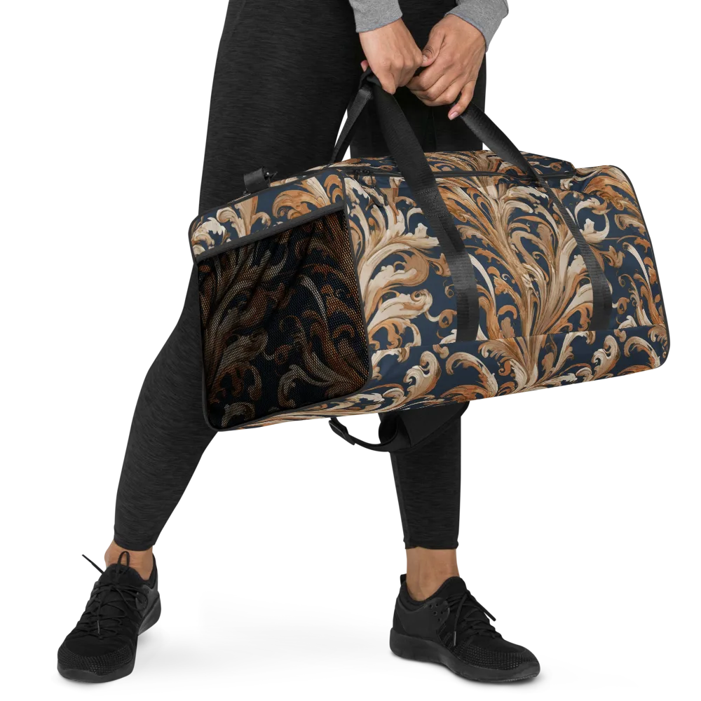 Gilded Flourish on Duffle Bag — Right Front