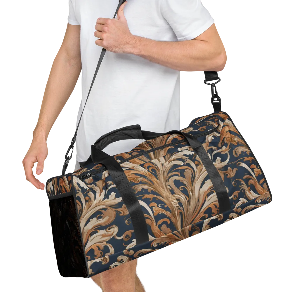 Gilded Flourish on Duffle Bag — Right Front