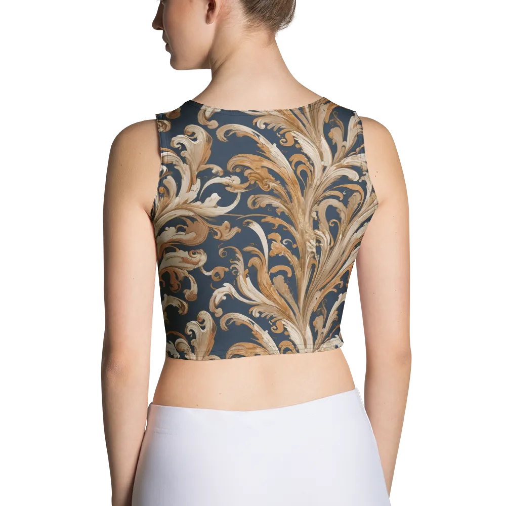 Gilded Flourish on Crop Top — Back