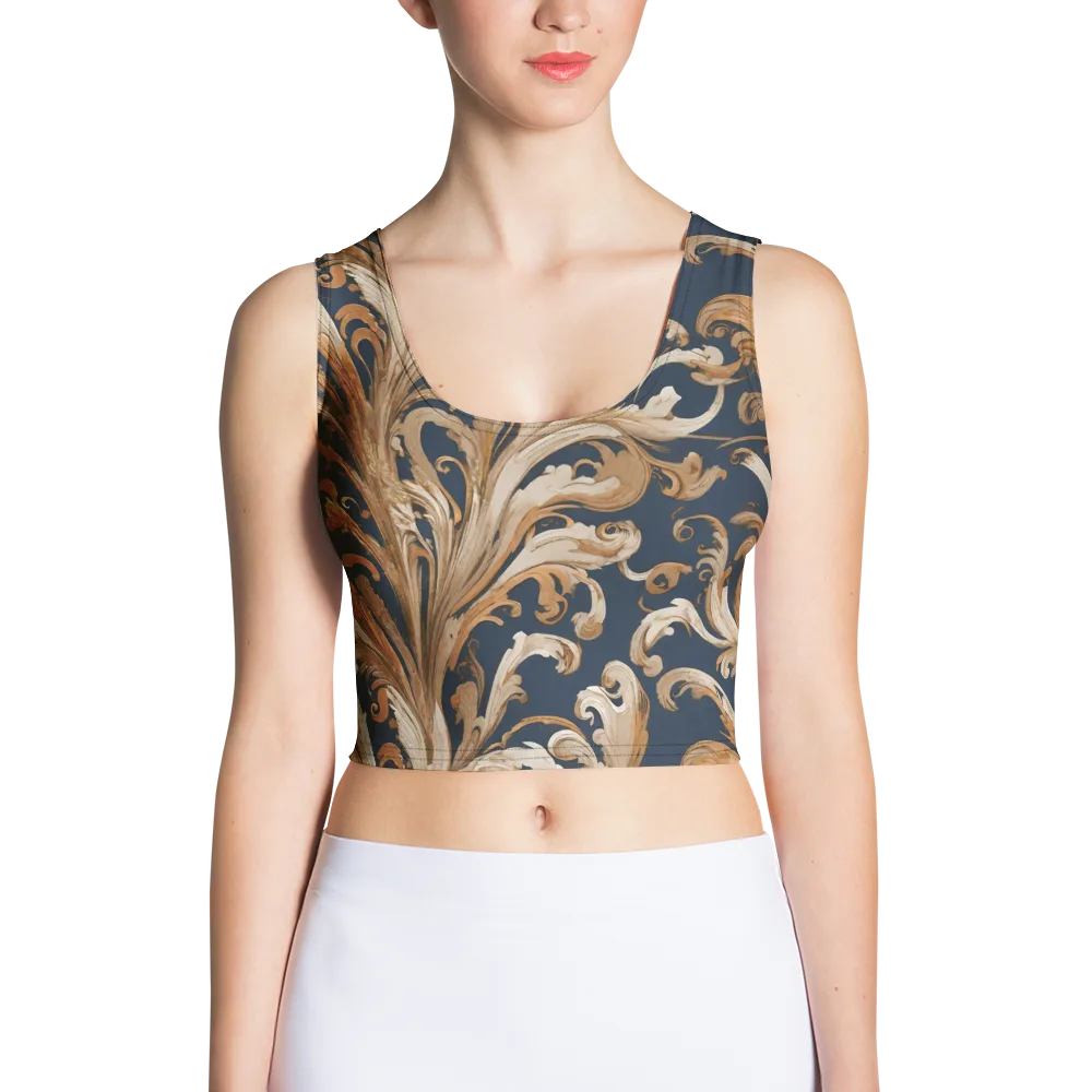 Gilded Flourish on Crop Top — Front