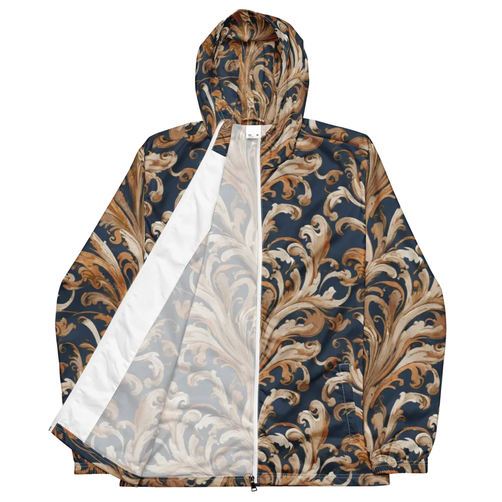 Gilded Flourish on Men's Windbreaker — Front
