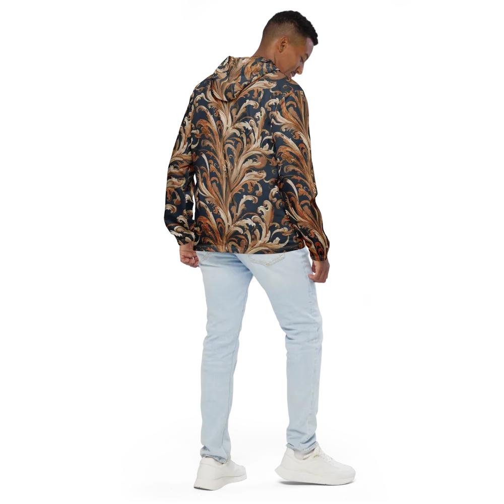 Gilded Flourish on Men's Windbreaker — Back
