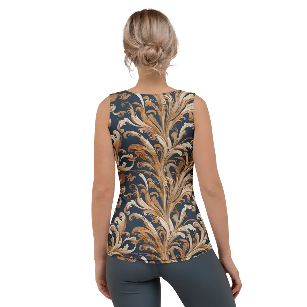 Gilded Flourish on Women's Tank Top — Back
