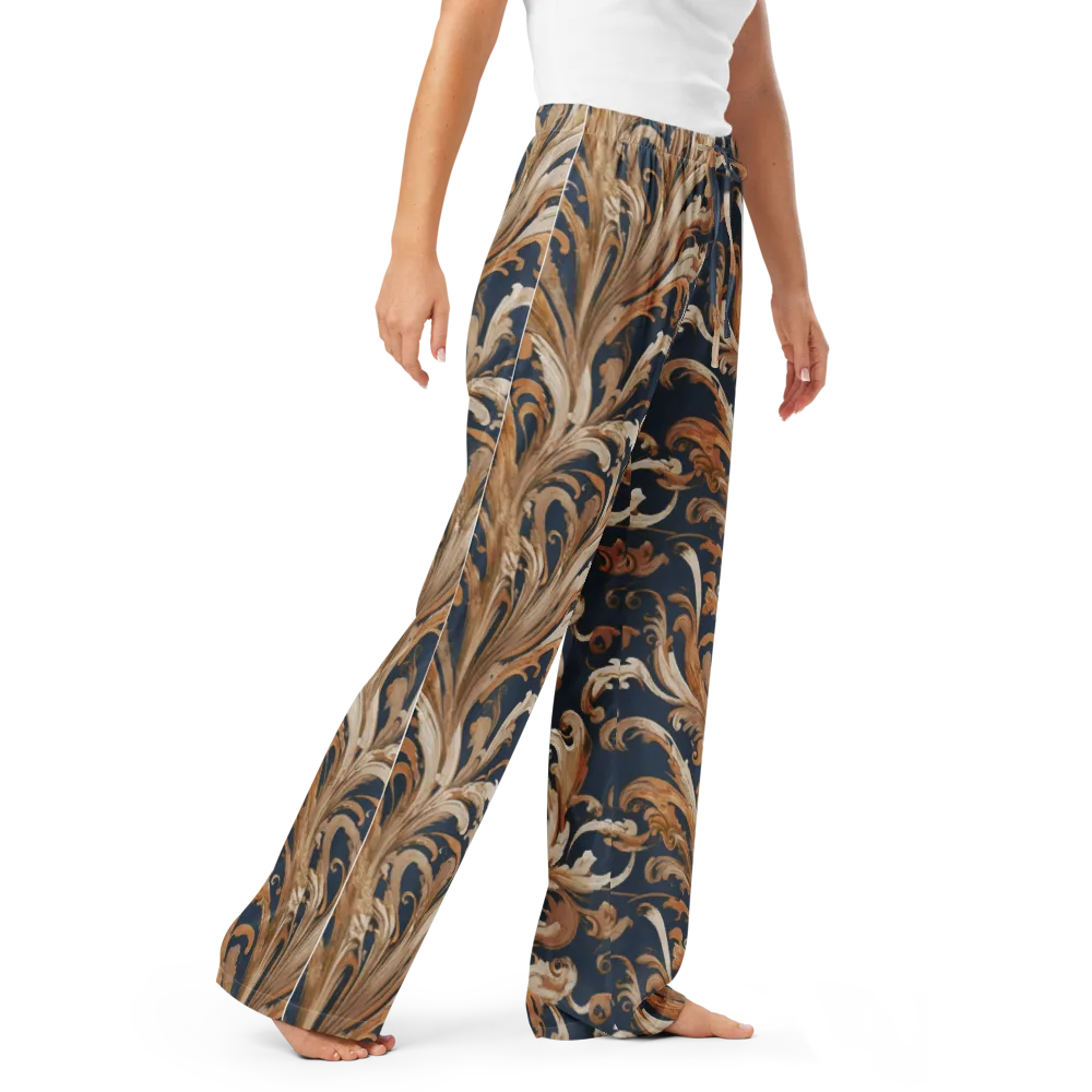 Gilded Flourish on Women's Pajama Pants — Right Front