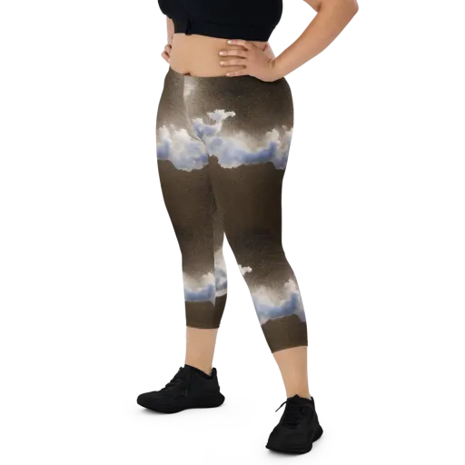Cloudbreak Terrain on a Capri Leggings