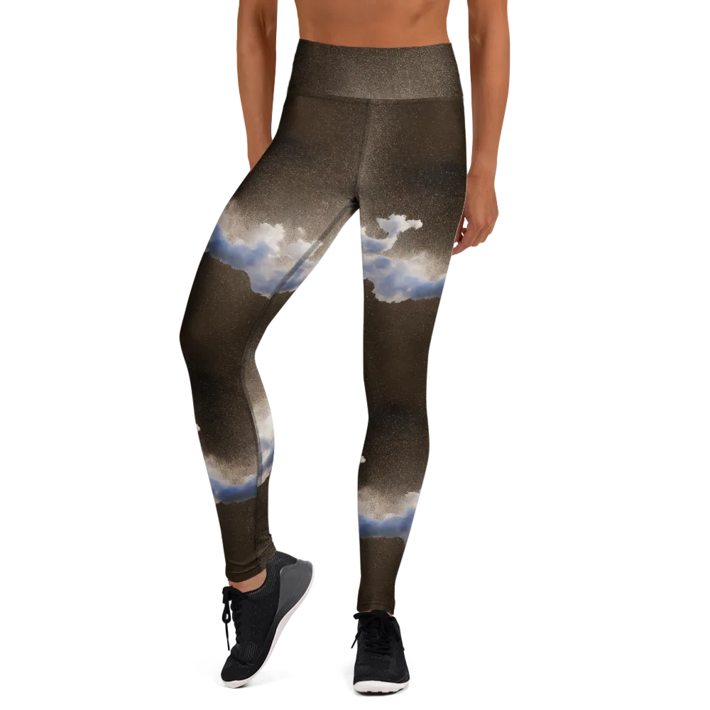Cloudbreak Terrain on Yoga Leggings — Front