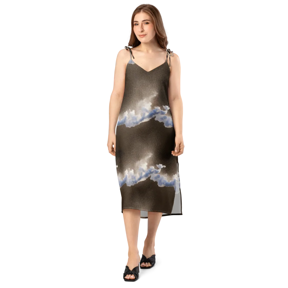 Cloudbreak Terrain on Slip Dress — Front
