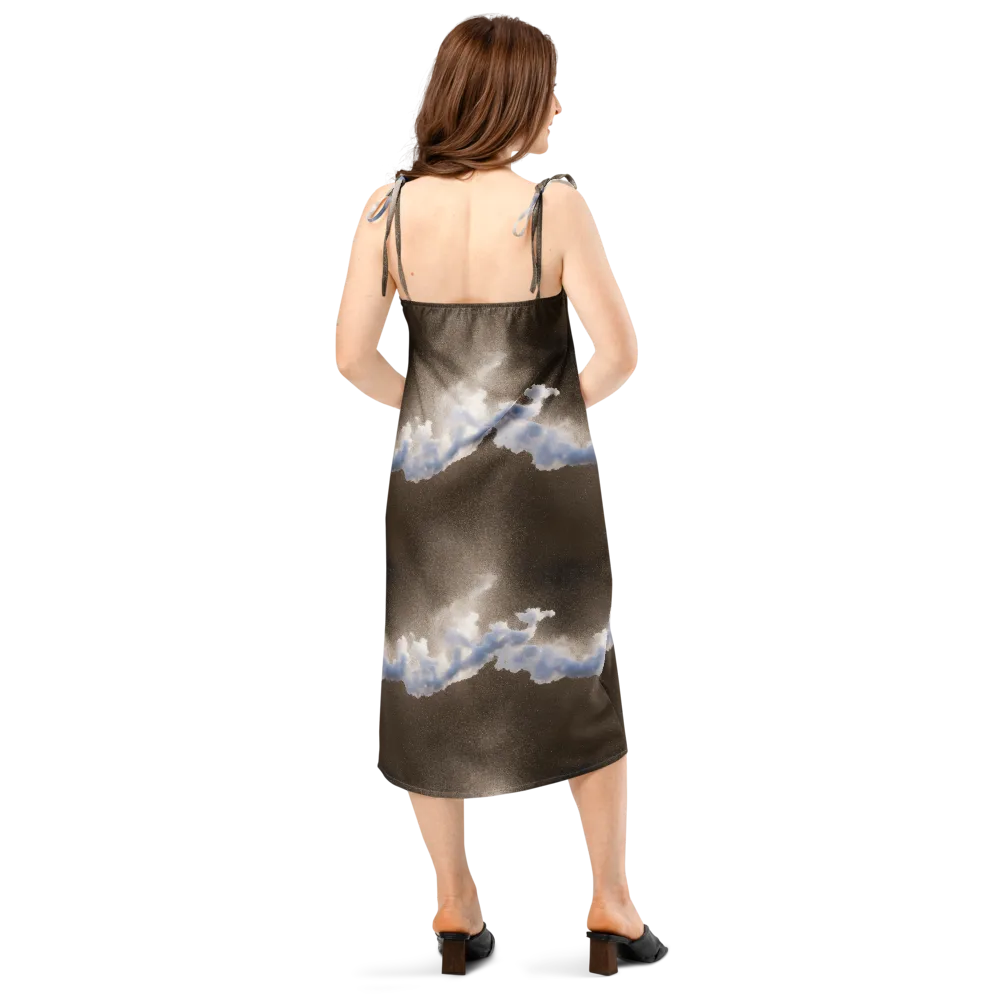 Cloudbreak Terrain on Slip Dress — Back