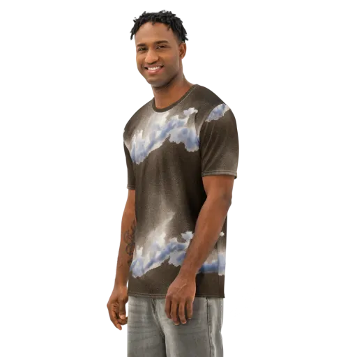 Cloudbreak Terrain on a Men's Cotton Crew Neck T-Shirt