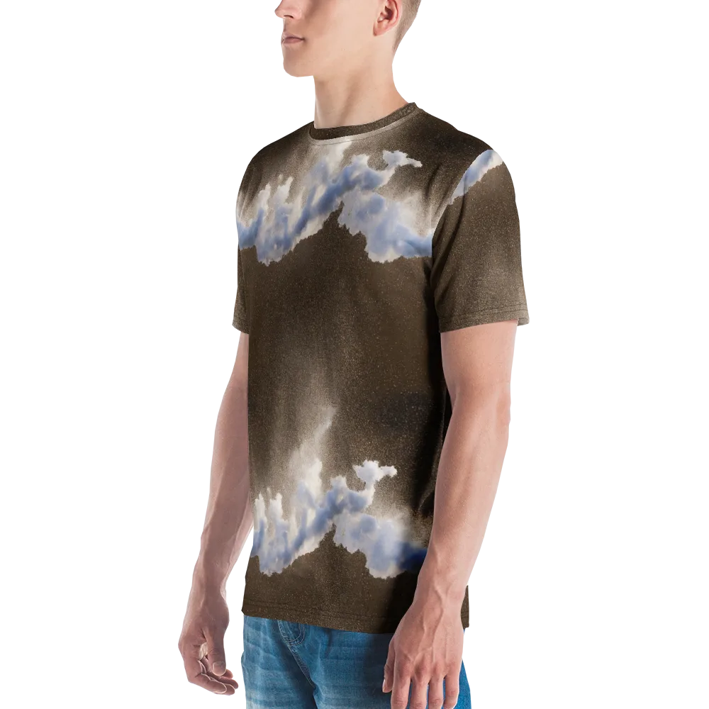 Cloudbreak Terrain on Men's Crew Neck T-Shirt — Left
