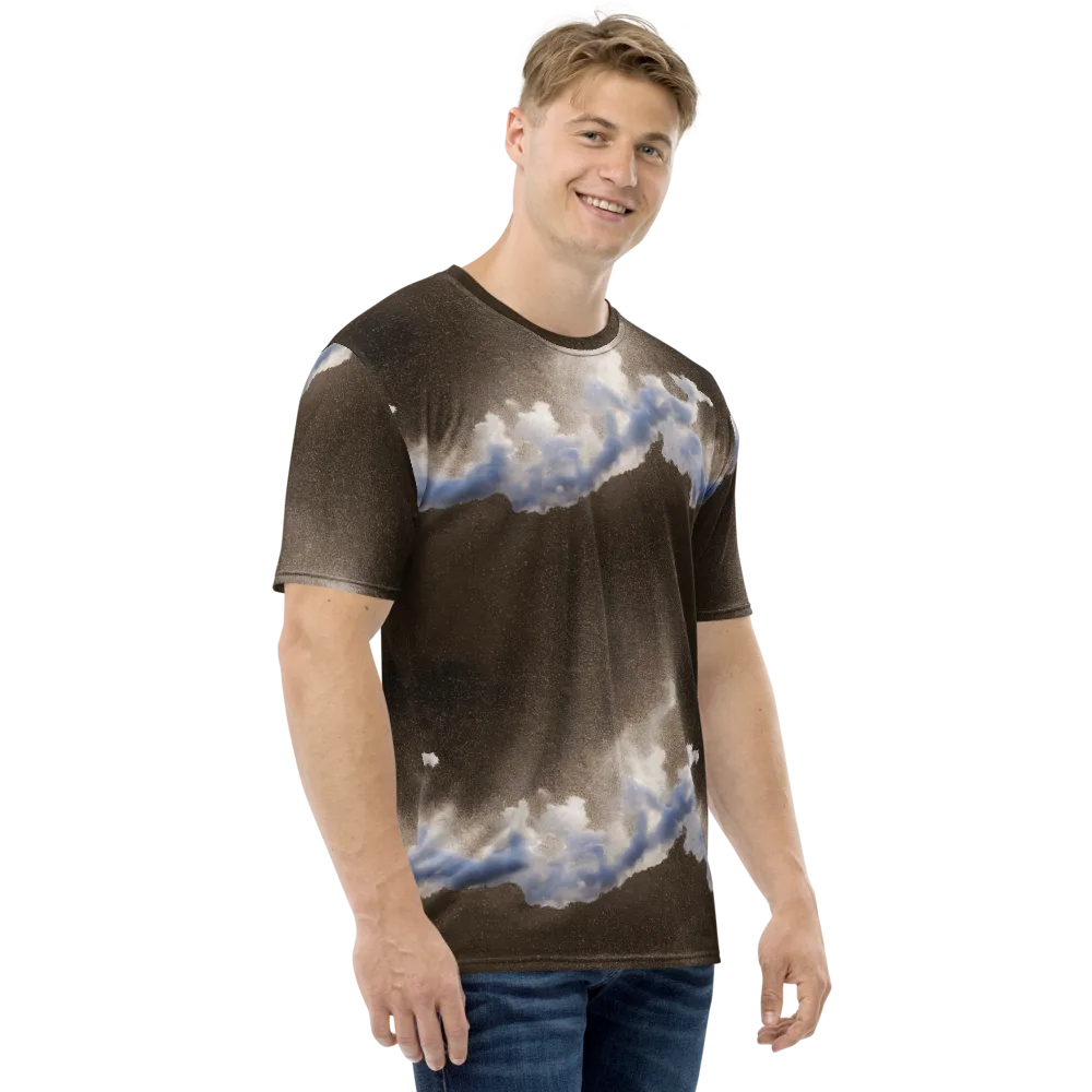 Cloudbreak Terrain on Men's Crew Neck T-Shirt — Right