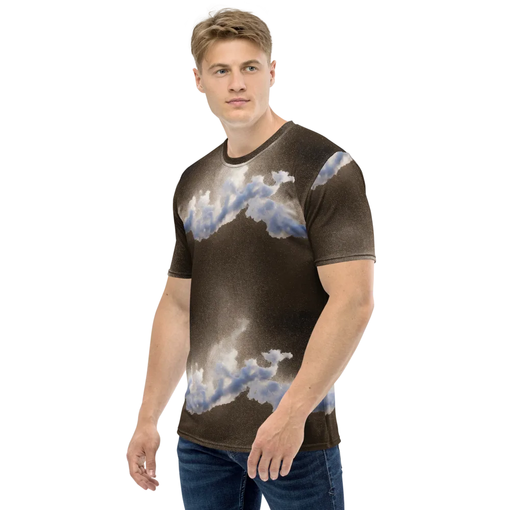 Cloudbreak Terrain on Men's Crew Neck T-Shirt — Left