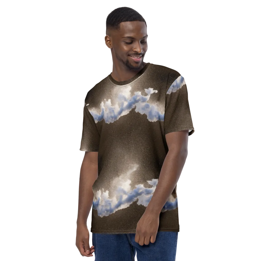 Cloudbreak Terrain on Men's Crew Neck T-Shirt — Left
