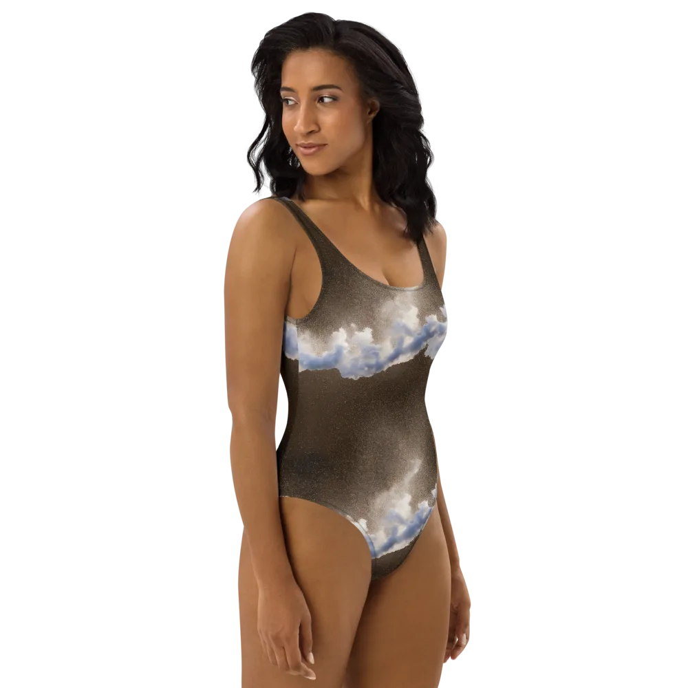 Cloudbreak Terrain on One-Piece Swimsuit — Right