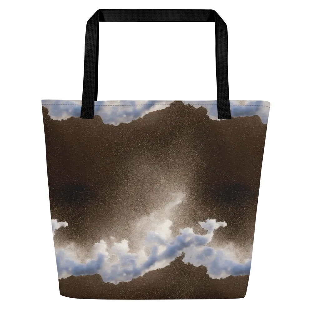 Cloudbreak Terrain on Large Tote Bag W/ Pocket — Front