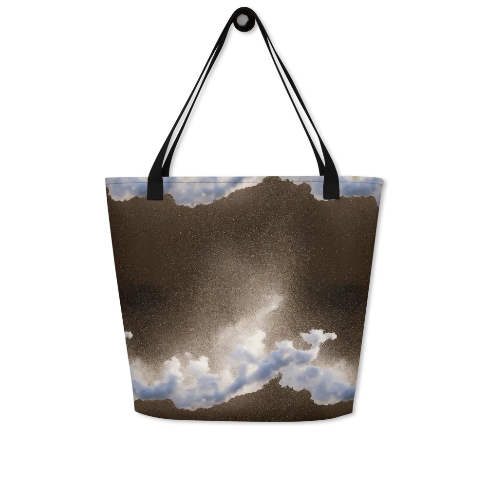 Cloudbreak Terrain on Large Tote Bag W/ Pocket — Front