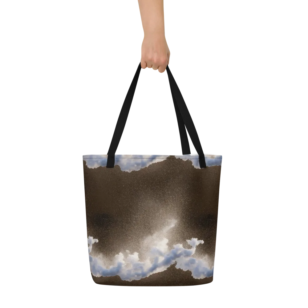 Cloudbreak Terrain on Large Tote Bag W/ Pocket — Front