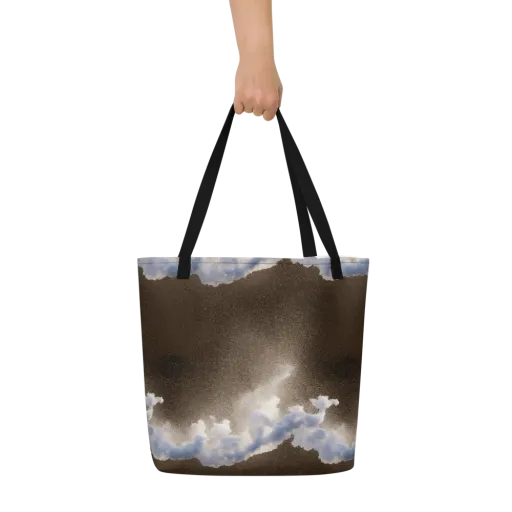 Cloudbreak Terrain on a Large Tote Bag W/ Pocket