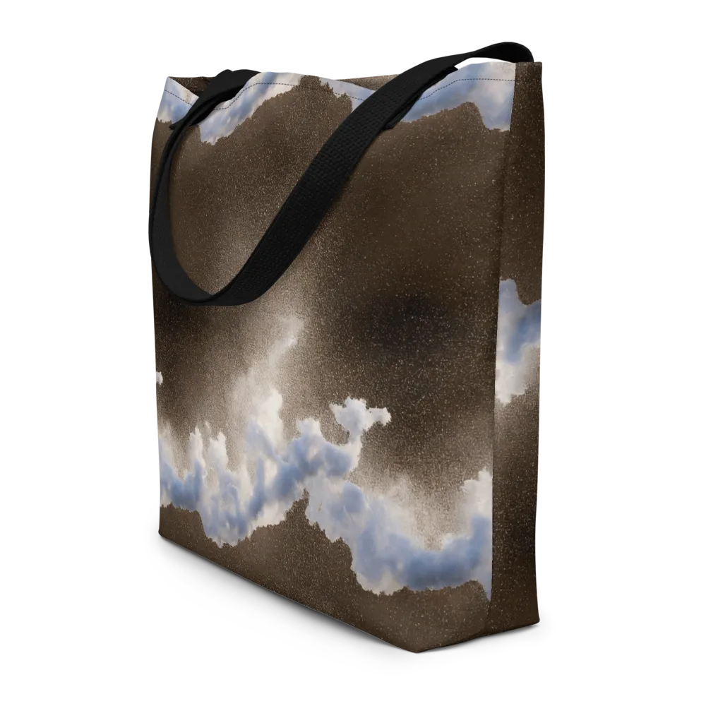 Cloudbreak Terrain on Large Tote Bag W/ Pocket — Front