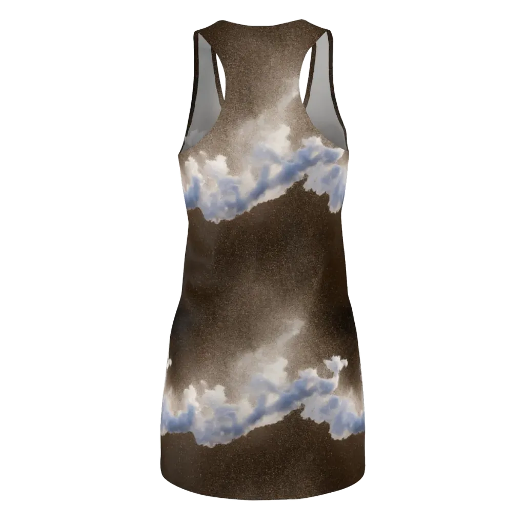 Cloudbreak Terrain on Racerback Dress — Back
