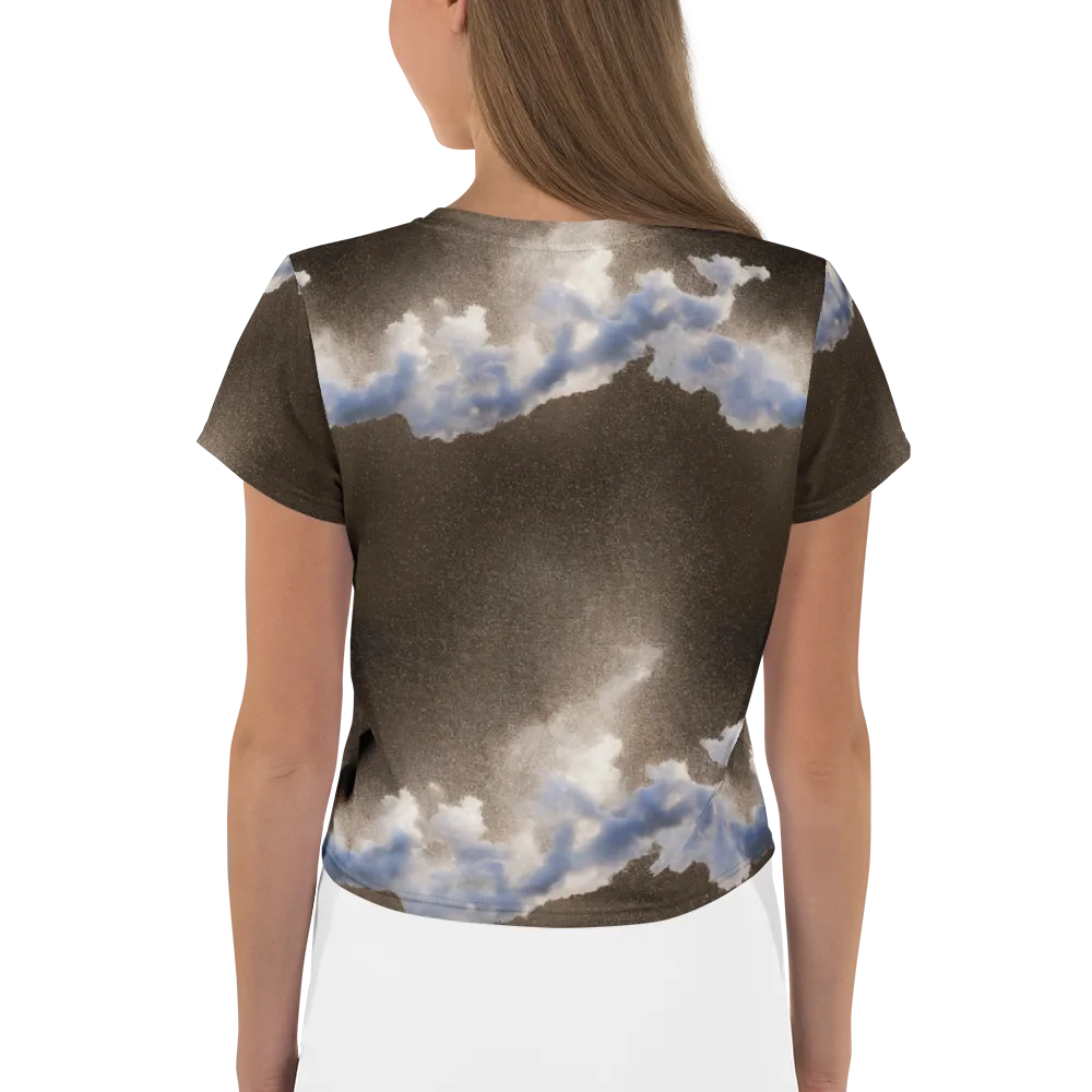Cloudbreak Terrain on Crop Tee — Back