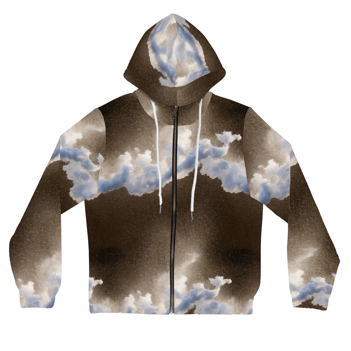 Cloudbreak Terrain on Women's Full-Zip Hoodie — Front