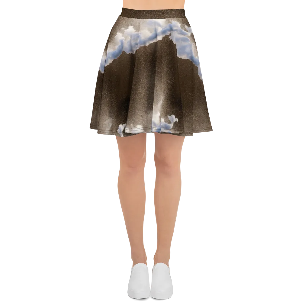 Cloudbreak Terrain on Skater Skirt — Front