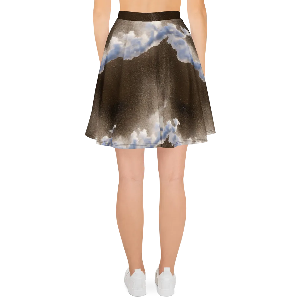 Cloudbreak Terrain on Skater Skirt — Back