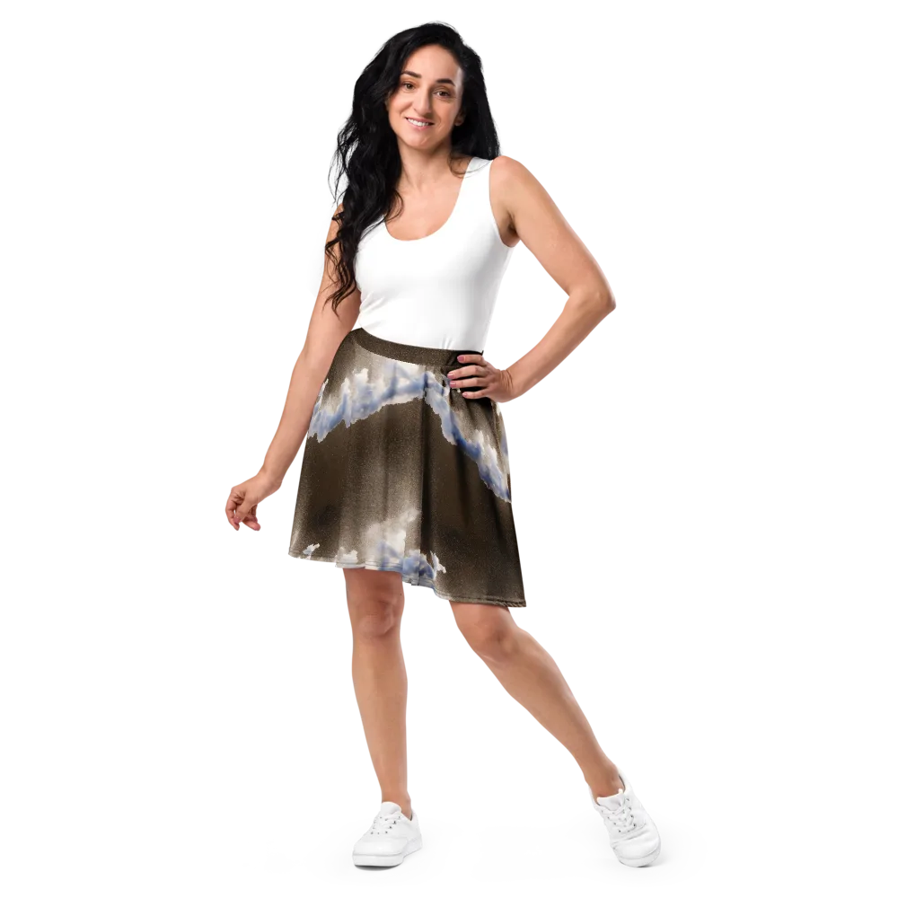 Cloudbreak Terrain on Skater Skirt — Front