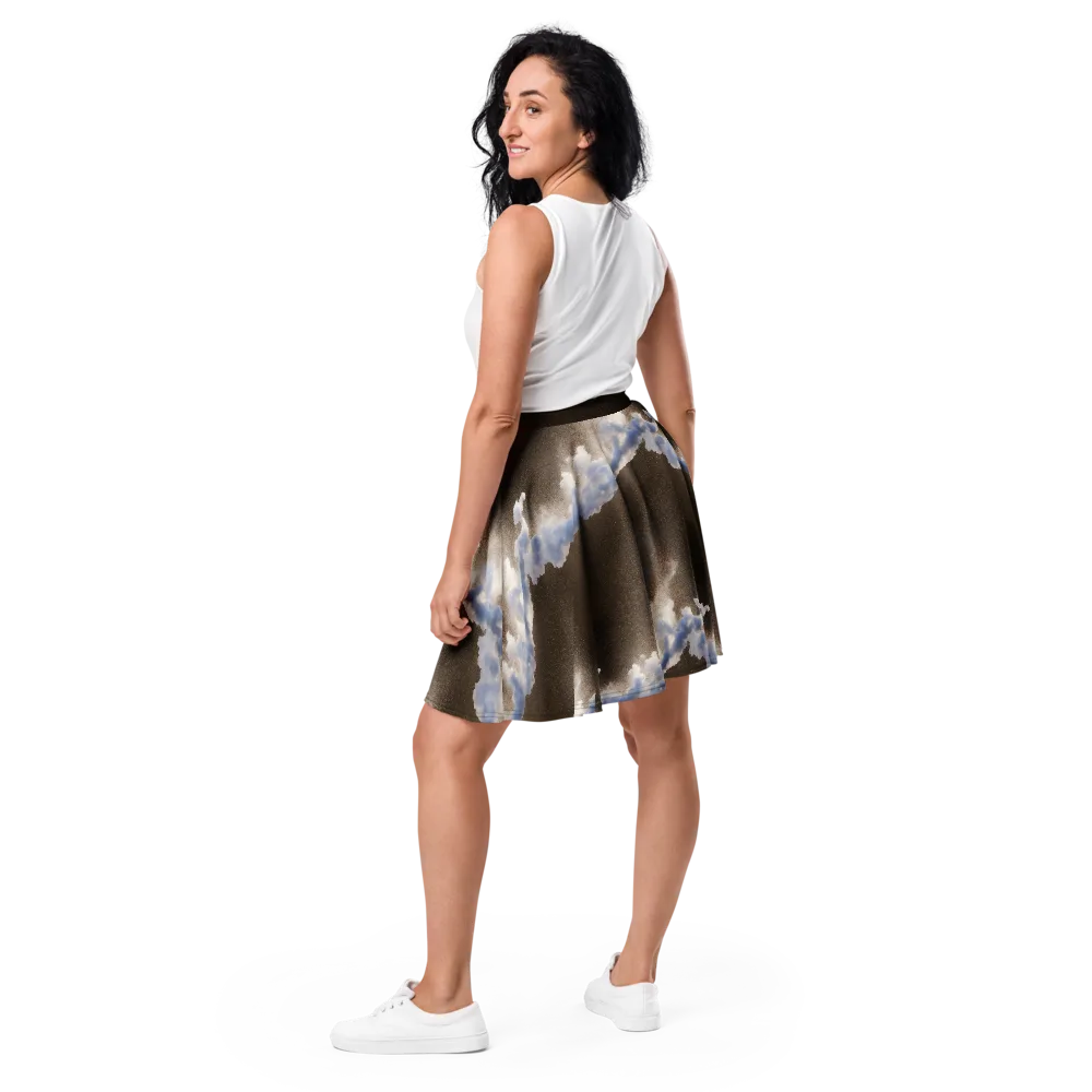 Cloudbreak Terrain on Skater Skirt — Back