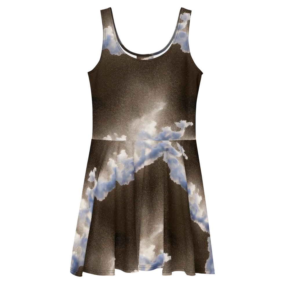 Cloudbreak Terrain on Skater Dress — Front
