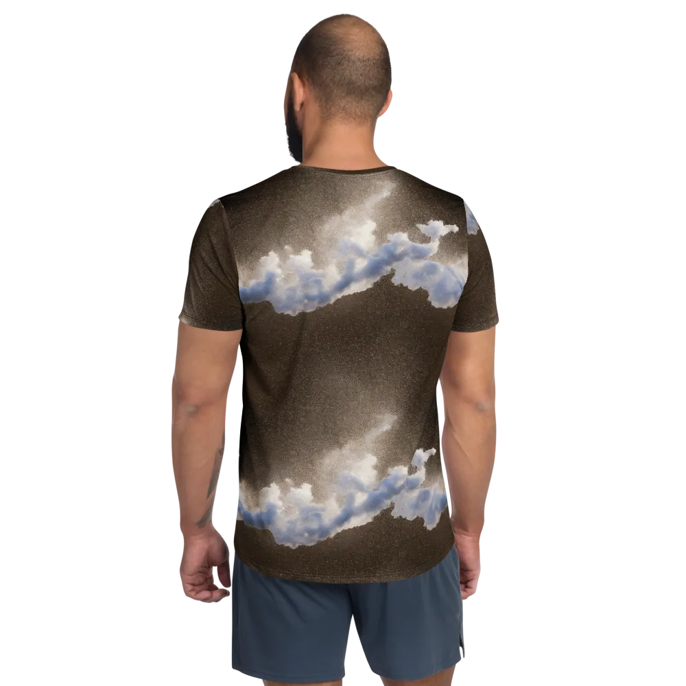 Cloudbreak Terrain on Men's Athletic T-Shirt — Back