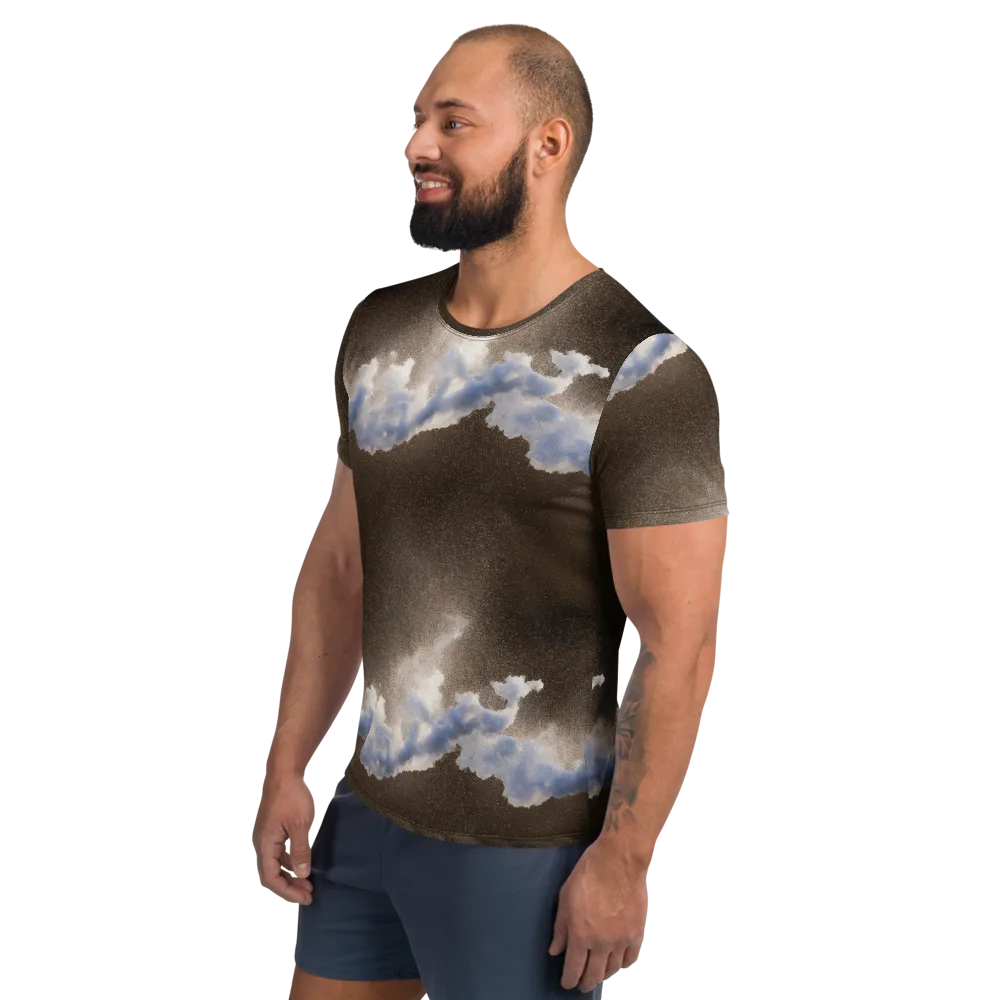 Cloudbreak Terrain on Men's Athletic T-Shirt — Left