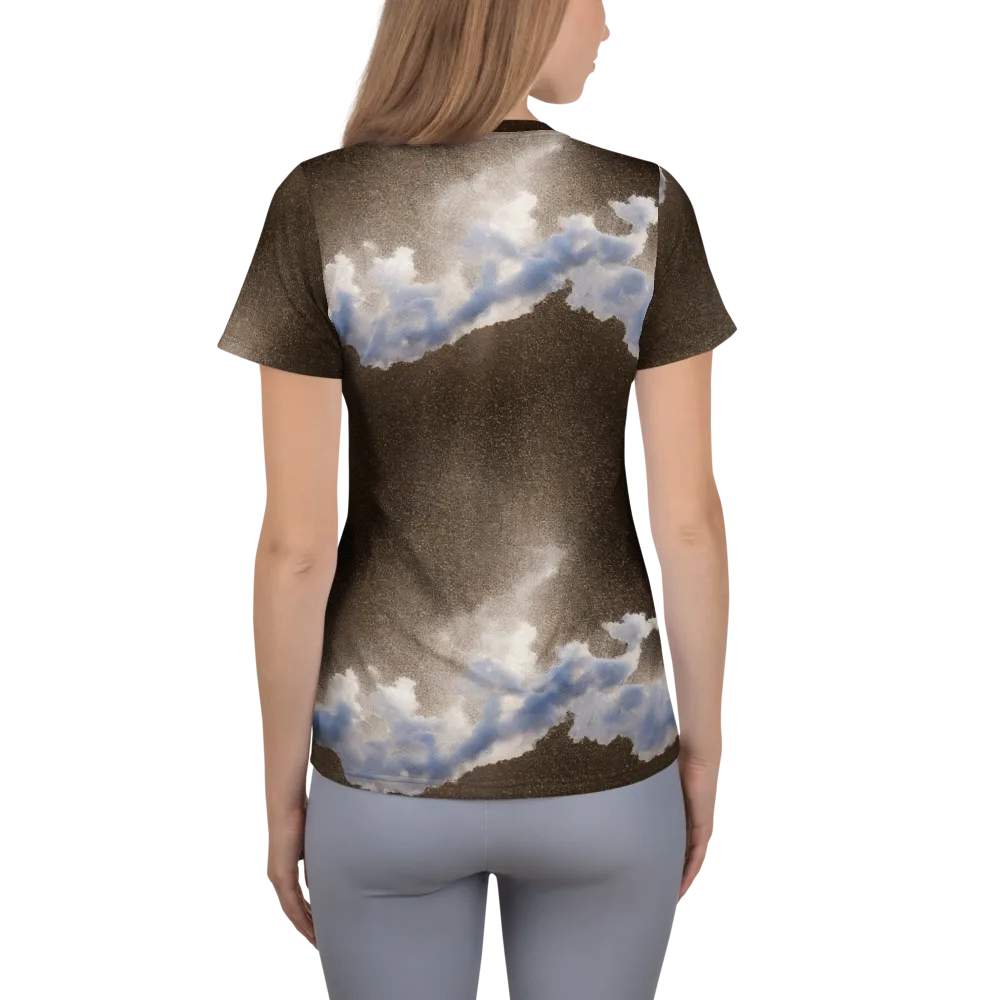 Cloudbreak Terrain on Women's Athletic T-Shirt — Back