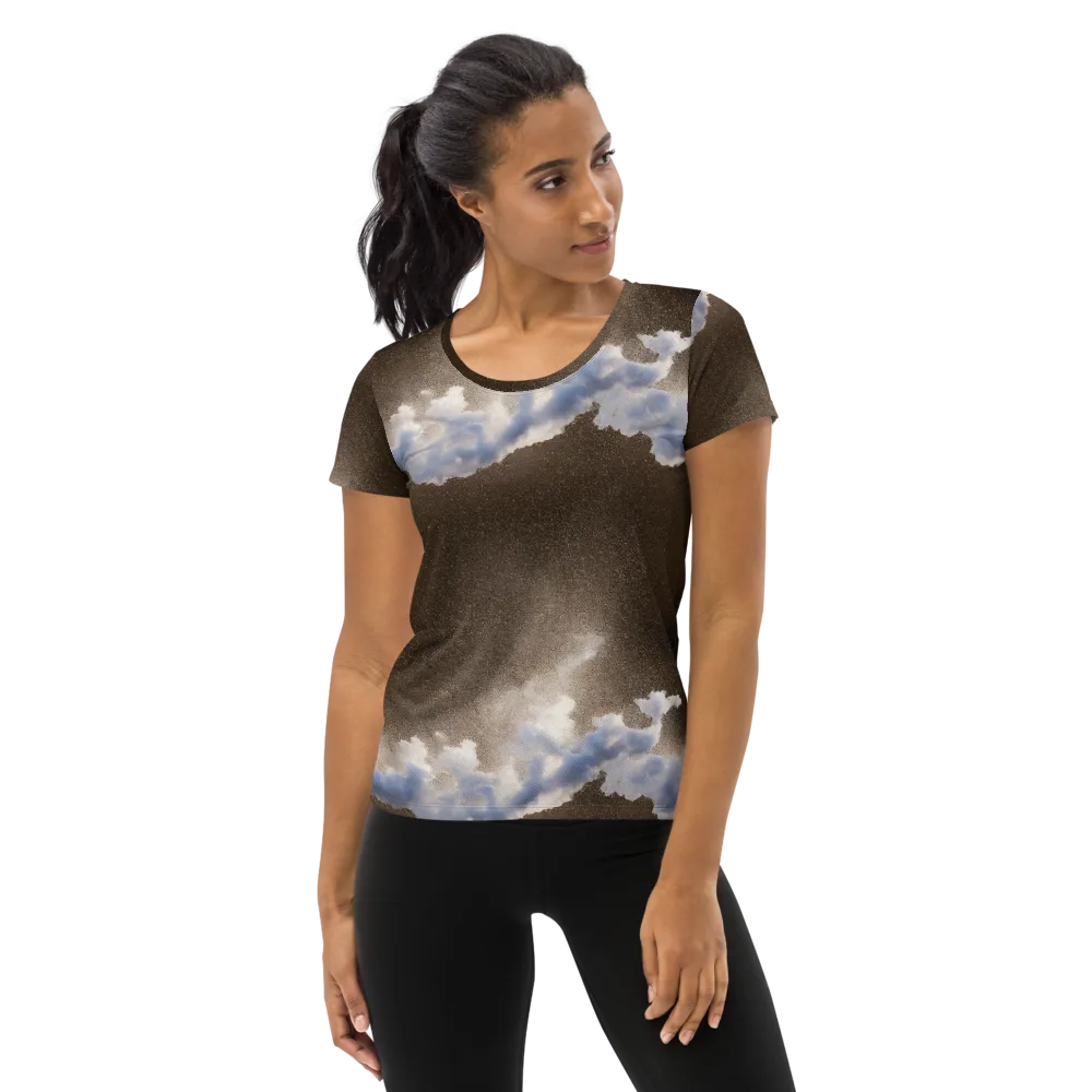 Cloudbreak Terrain on Women's Athletic T-Shirt — Front