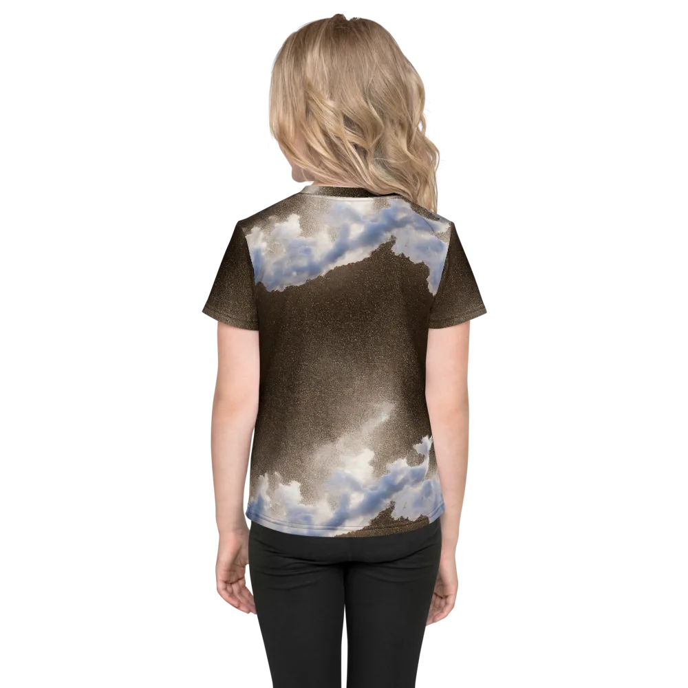 Cloudbreak Terrain on Kids Crew Neck T-Shirt — Back