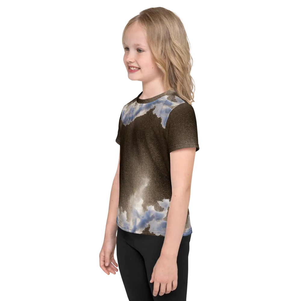 Cloudbreak Terrain on Kids Crew Neck T-Shirt — Left