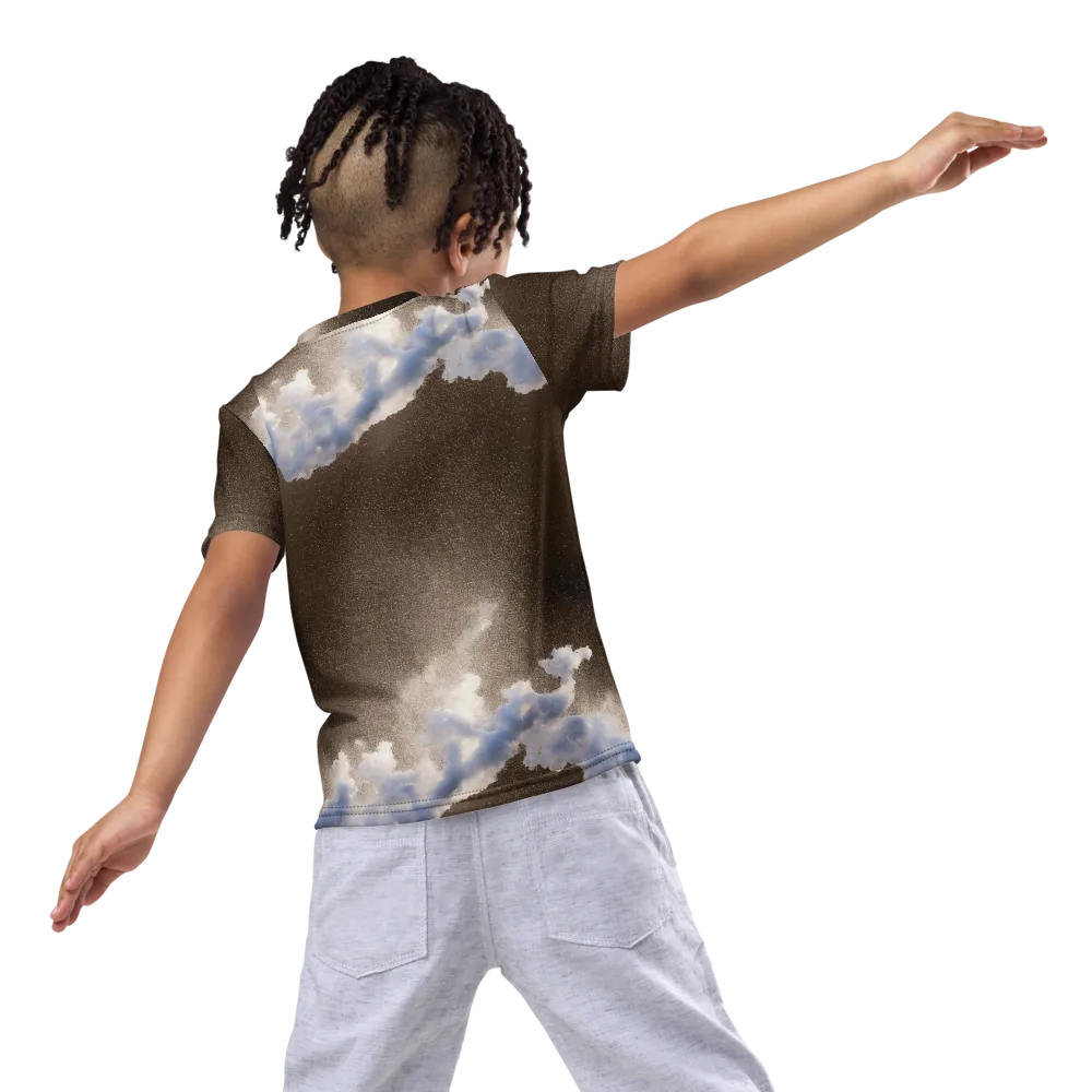 Cloudbreak Terrain on Kids Crew Neck T-Shirt — Back