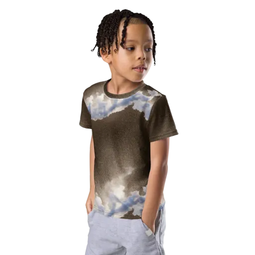 Cloudbreak Terrain on a Kids Crew Neck T-Shirt