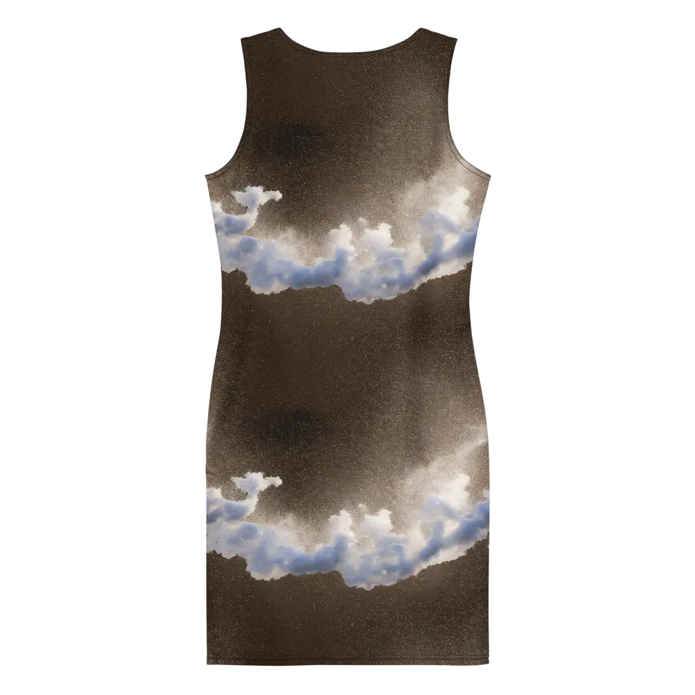 Cloudbreak Terrain on Bodycon Dress — Back