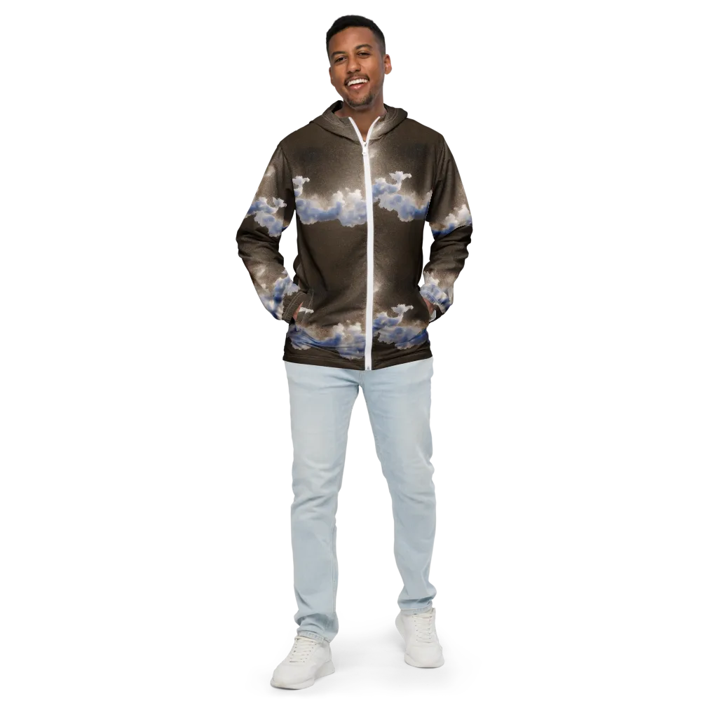 Cloudbreak Terrain on Men's Windbreaker — Front
